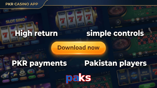 Main screen of Paks gamedownload page for PK players